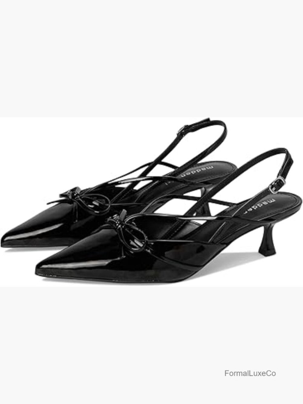 Kitten Heel Slingback Pumps - Formal Evening Party Shoes - Picture 1 of 7